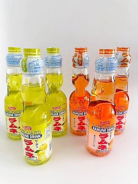 Amazon.com : Ramune Japanese Carbonated Soda Drink Variety Pack, 6